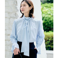 【UV機能/はっ水/セレモニー】2WAYボウタイブラウス