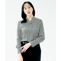 【お仕事着/フォーマル/セレモニー】ボウタイブラウス