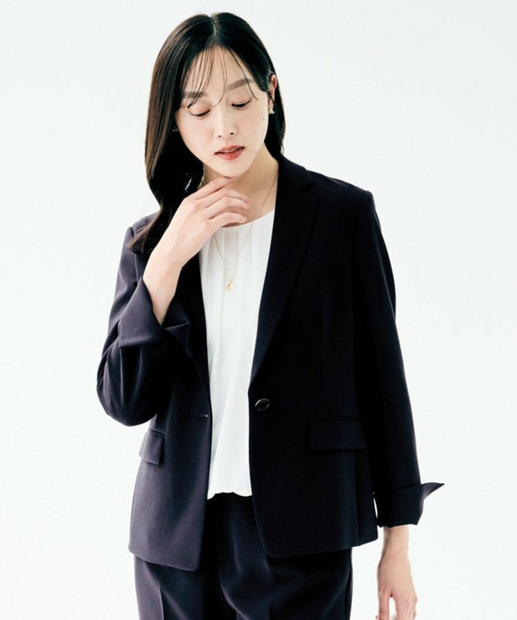 【洗える/ストレッチ性/軽い】テーラードジャケット1