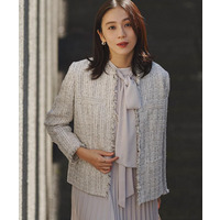 【仕事着/スーツ】ファンシーツイード ジャケット