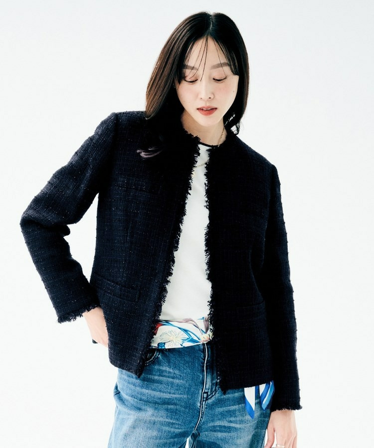 ファンシーツイード ジャケット1