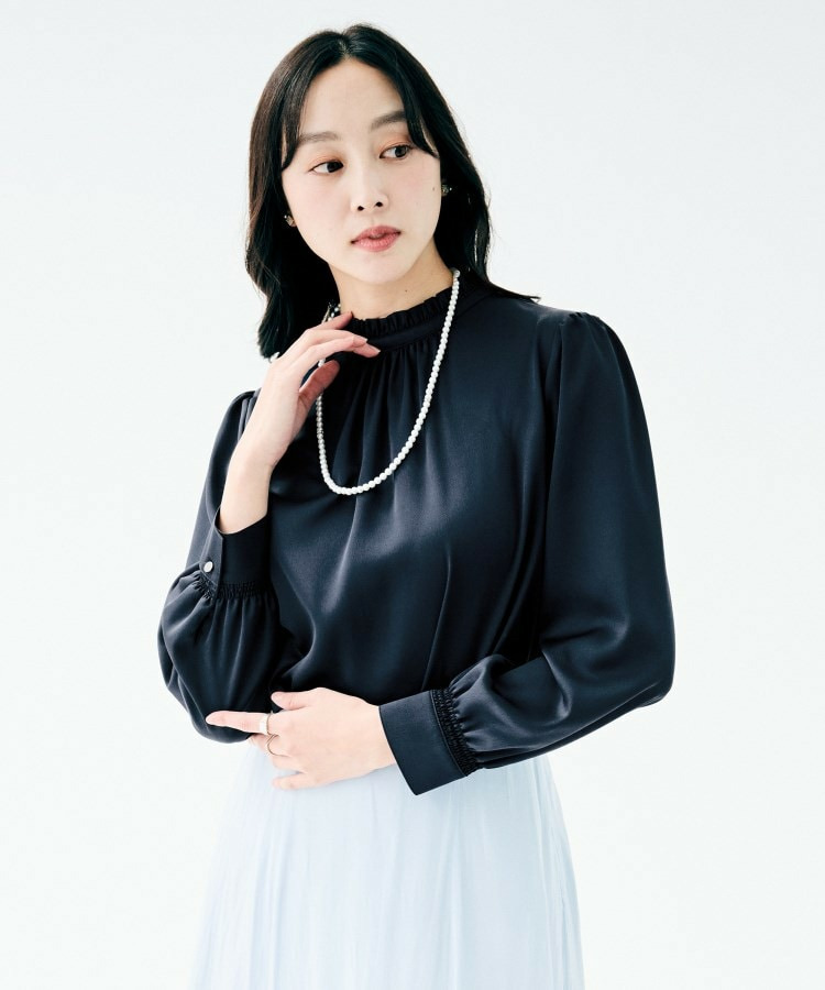 ハイネックフリル ブラウス11