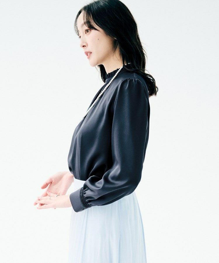 ハイネックフリル ブラウス12