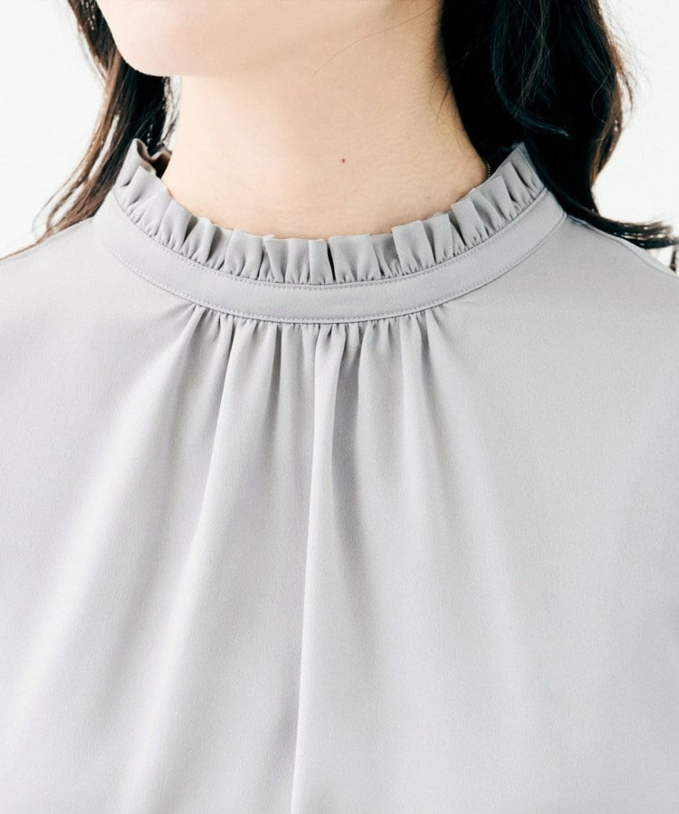 ハイネックフリル ブラウス18