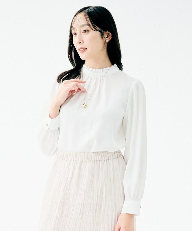 ハイネックフリル ブラウス4