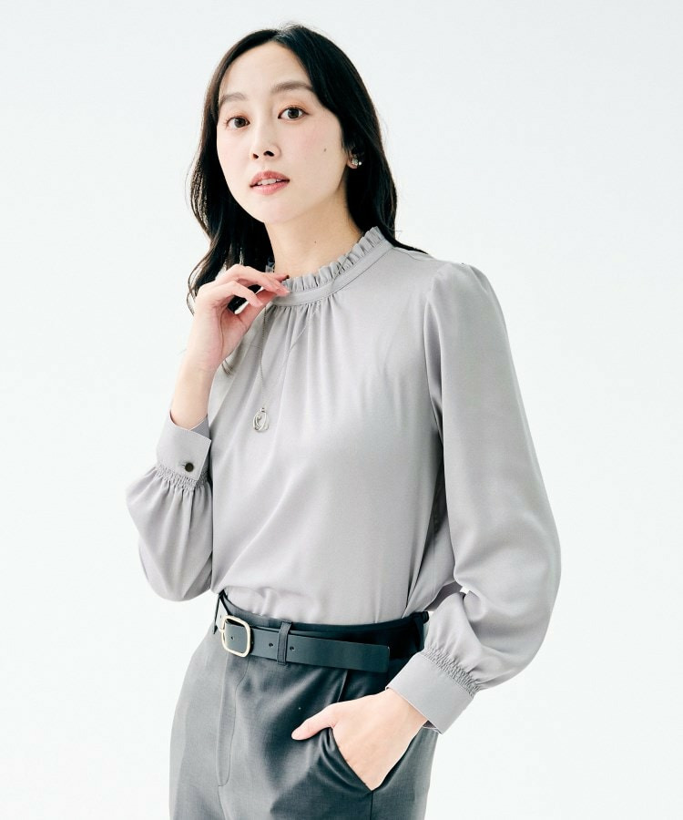 ハイネックフリル ブラウス7