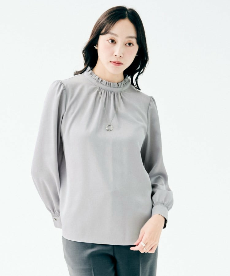 ハイネックフリル ブラウス8