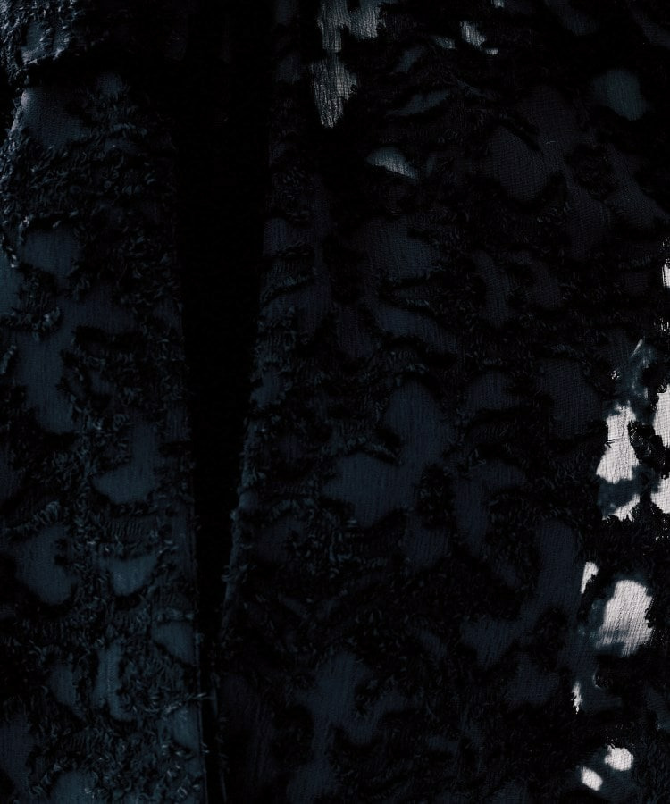 カットジャカード ボウタイブラウス17