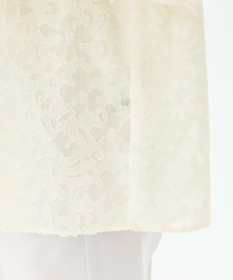 カットジャカード ボウタイブラウス26