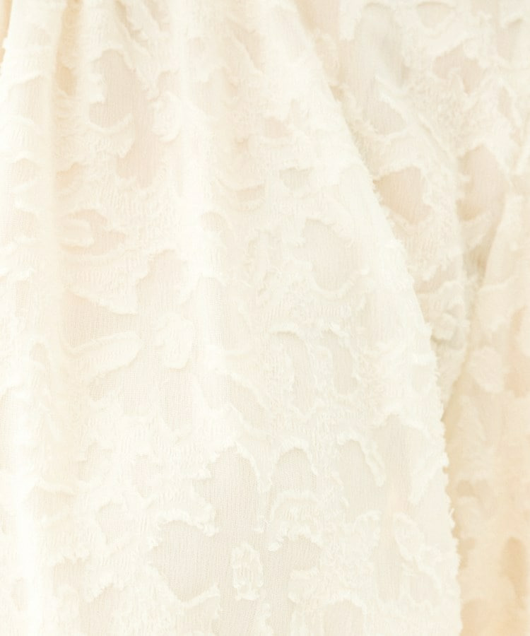 カットジャカード ボウタイブラウス7