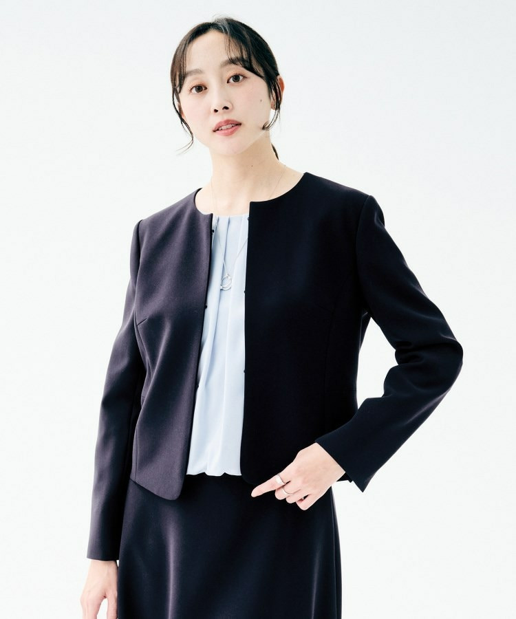 ノーカラージャケット1