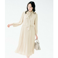 ボウタイ プリーツワンピース