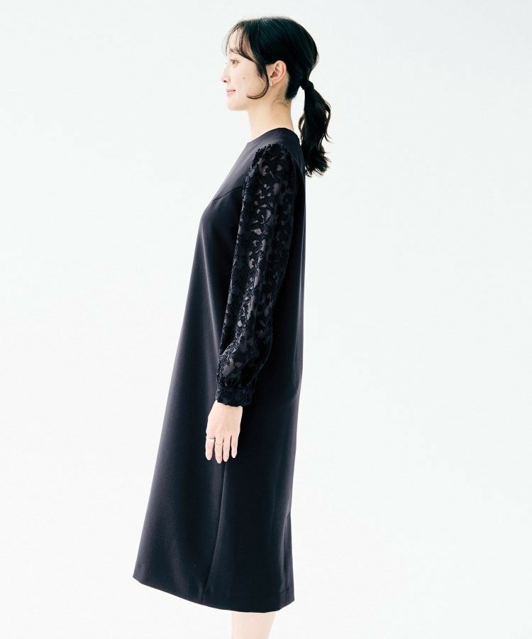 カットジャカードスリーブ ワンピース12