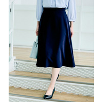 【洗えるスーツ/ストレッチ性】フレアスカート