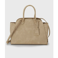 スエード調ZIPトート