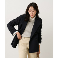 【はっ水/洗える/セレモニーにも】タスランショートトレンチコート