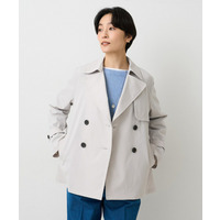 【はっ水/洗える/セレモニーにも】タスランショートトレンチコート