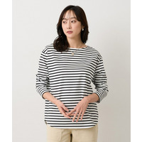 【洗える/レイヤードTシャツ】ラウンドテールジャージプルオーバー