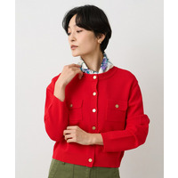 【洗える/ジャケット風】ミラノリブカーディガン