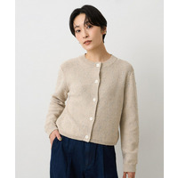 【洗える/すっきり丈】ラメノット ニットカーディガン