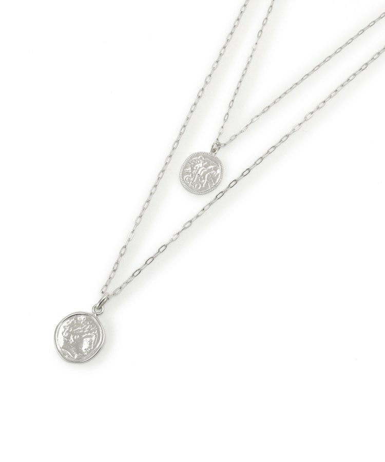 【ステンレス】レイヤードコインネックレス