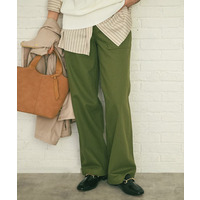 【コットン100/洗える】サテンベイカーパンツ