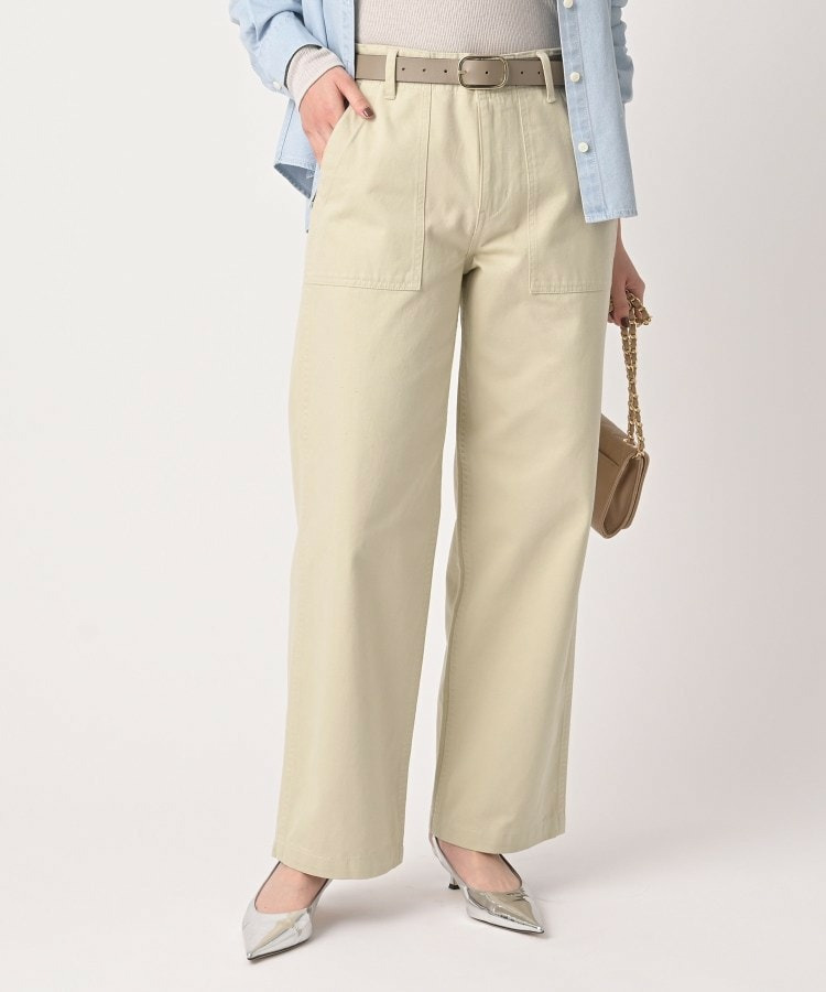 【コットン100/洗える】サテンベイカーパンツ11