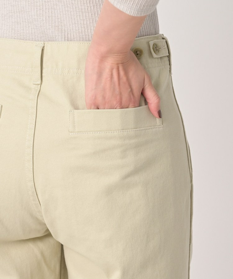 【コットン100/洗える】サテンベイカーパンツ20