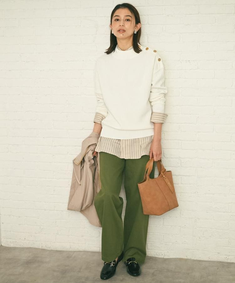 【コットン100/洗える】サテンベイカーパンツ3