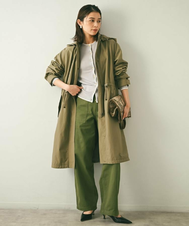 【コットン100/洗える】サテンベイカーパンツ4