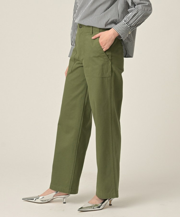 【コットン100/洗える】サテンベイカーパンツ6