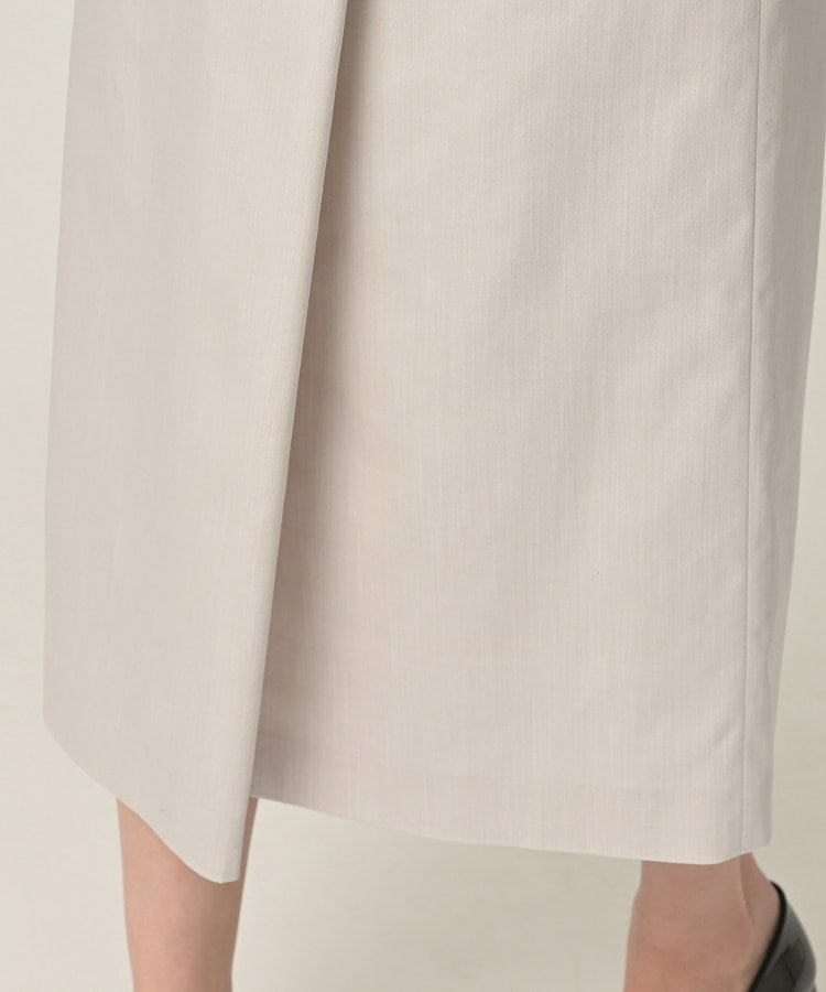 【洗える/後ろウエストゴム】デニム調シャンブレーナロースカート17