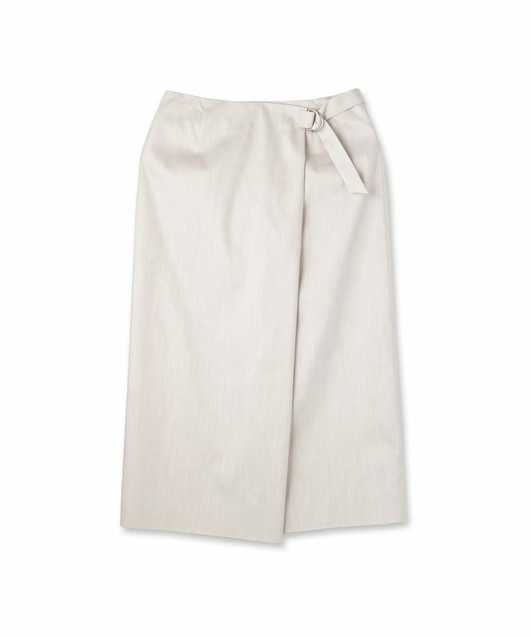 【洗える/後ろウエストゴム】デニム調シャンブレーナロースカート2