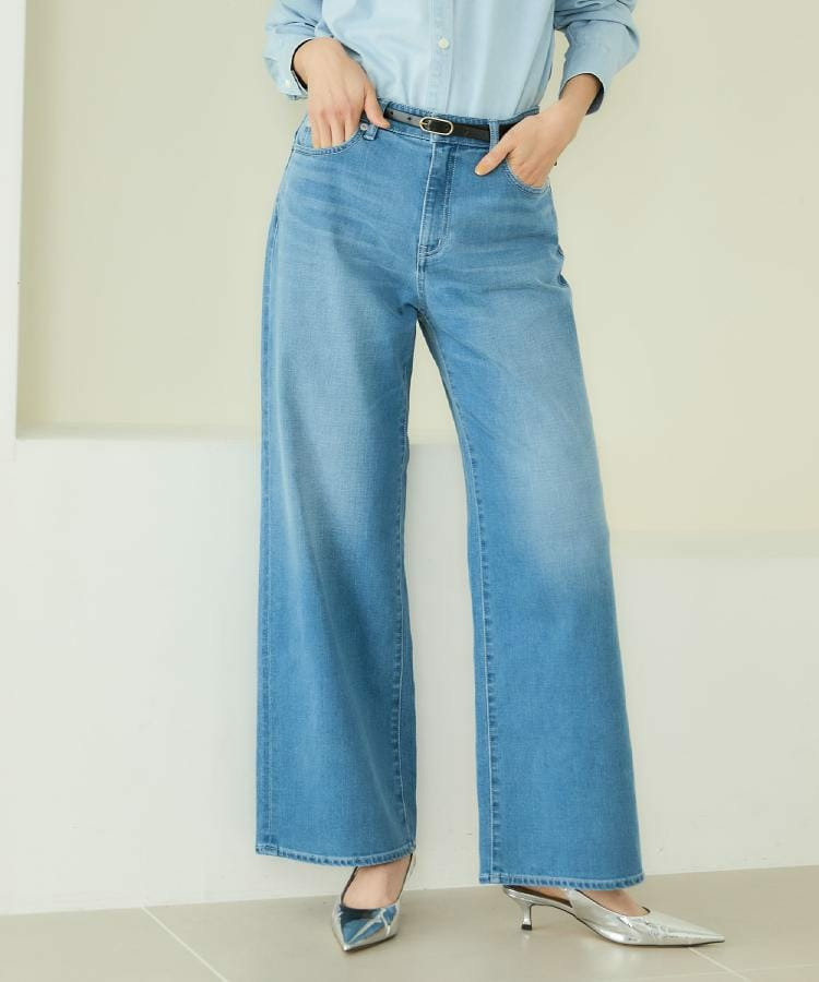 【新作デニム/快適に美シルエット見せ】MAKE×DENIM WIDE1