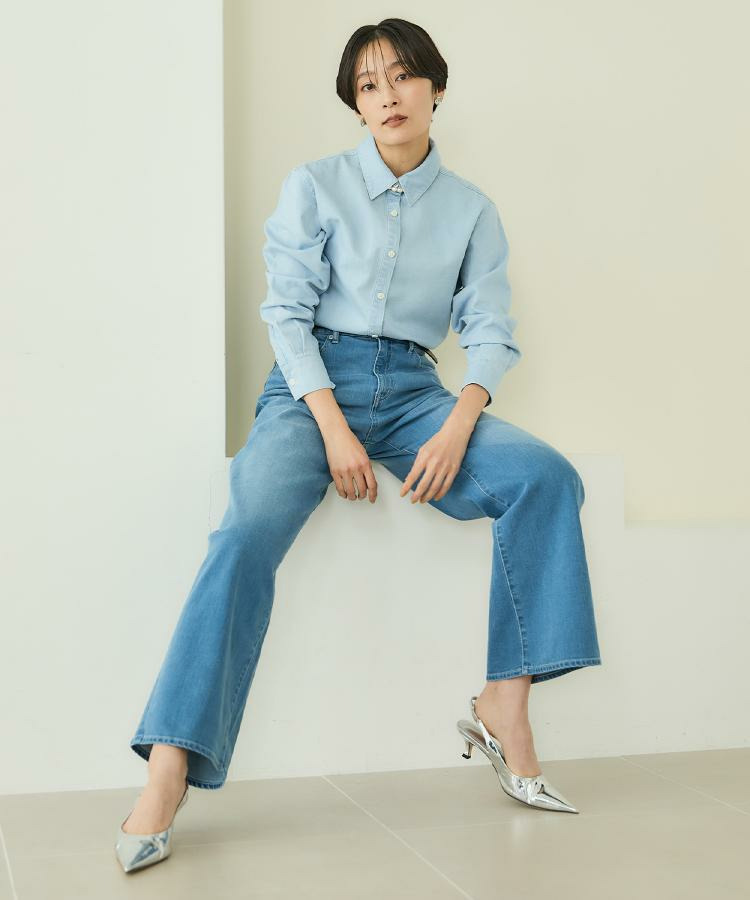 【新作デニム/快適に美シルエット見せ】MAKE×DENIM WIDE4