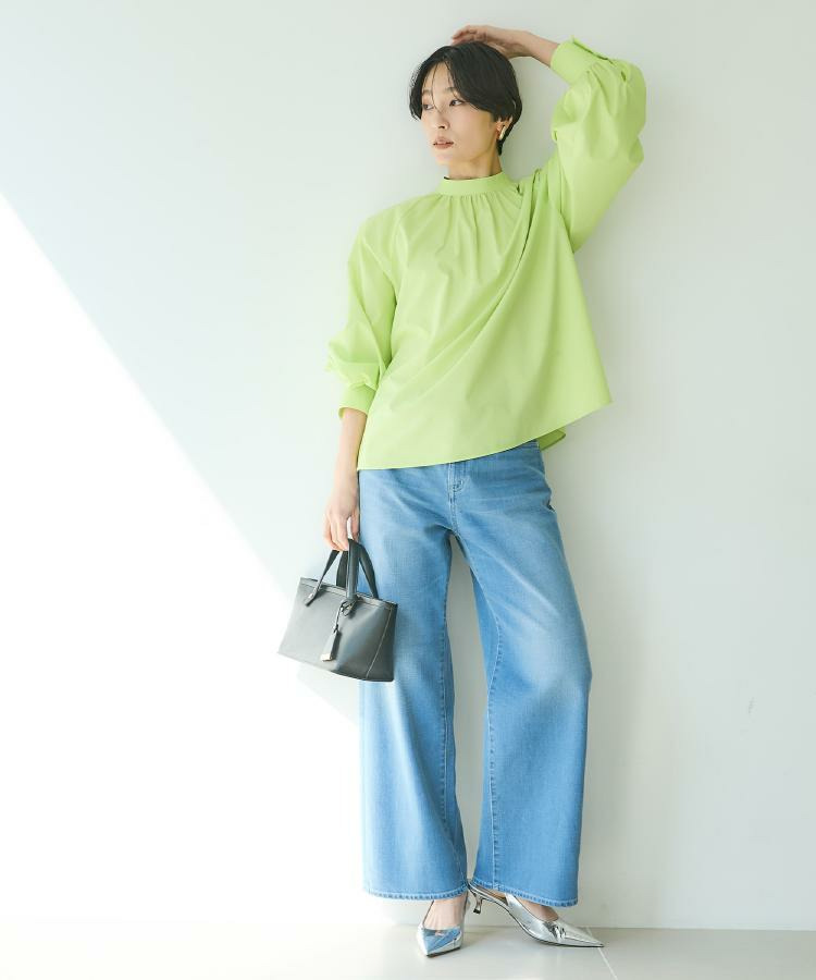 【新作デニム/快適に美シルエット見せ】MAKE×DENIM WIDE8