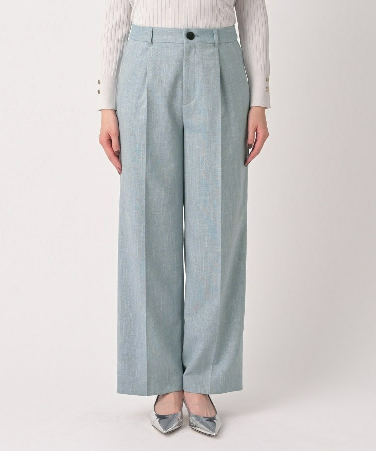 シャンブレーワイドパンツ11