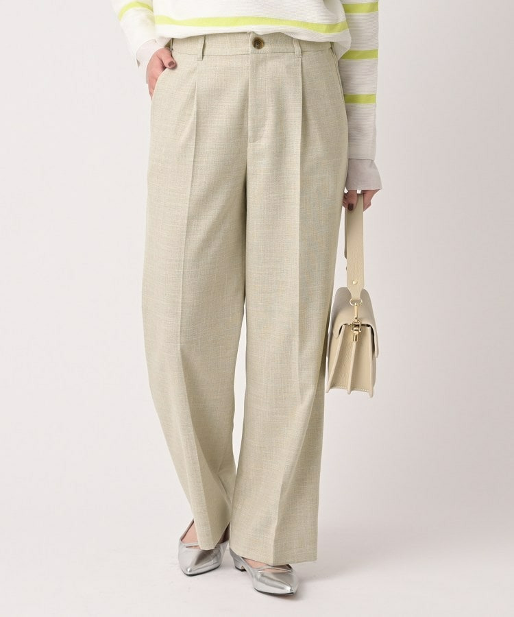 シャンブレーワイドパンツ3