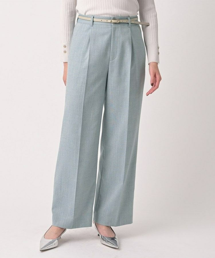 シャンブレーワイドパンツ7