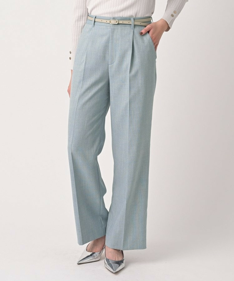 シャンブレーワイドパンツ1