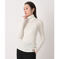 【洗える/レイヤードインナー】ナチュラルテレコハイネックプルオーバー