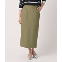 【洗える/後ろウエストゴム】オックスアイラインスカート