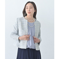 【きれいめ】ツイード ペプラムジャケット