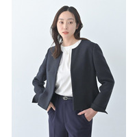 【きれいめ】ツイード ペプラムジャケット