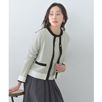 配色ハイゲージニットカーディガン