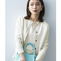 配色ハイゲージニットカーディガン