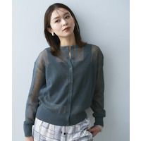 シアーニットカーディガン