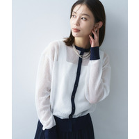 シアーニットカーディガン