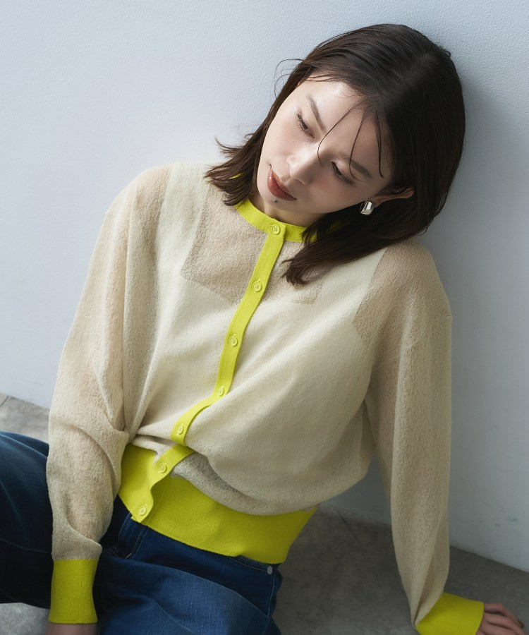 シアーニットカーディガン1