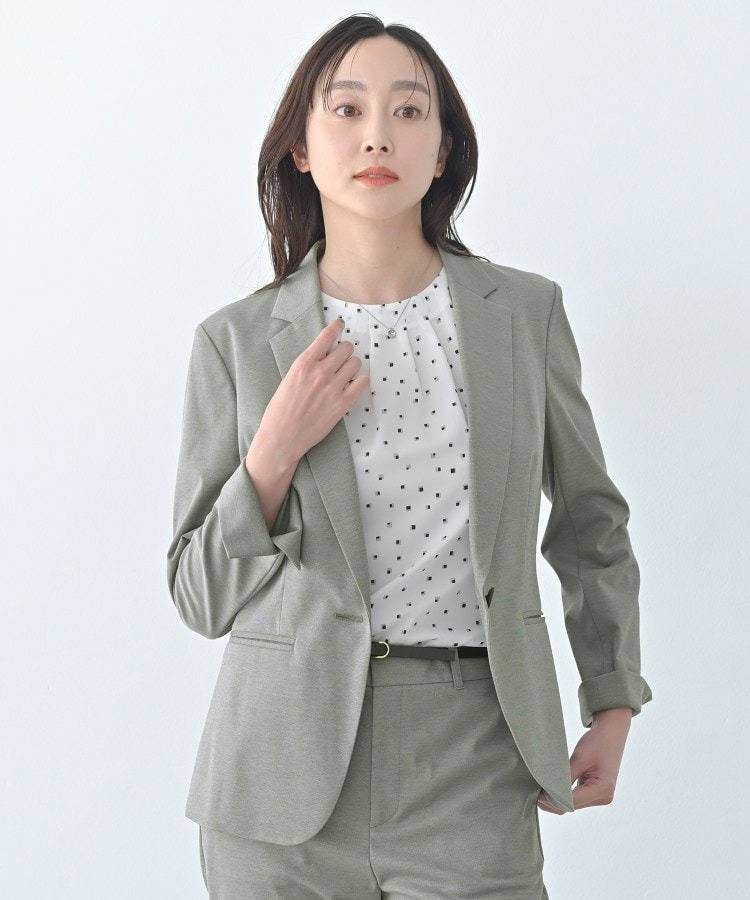 ジャージテーラードジャケット